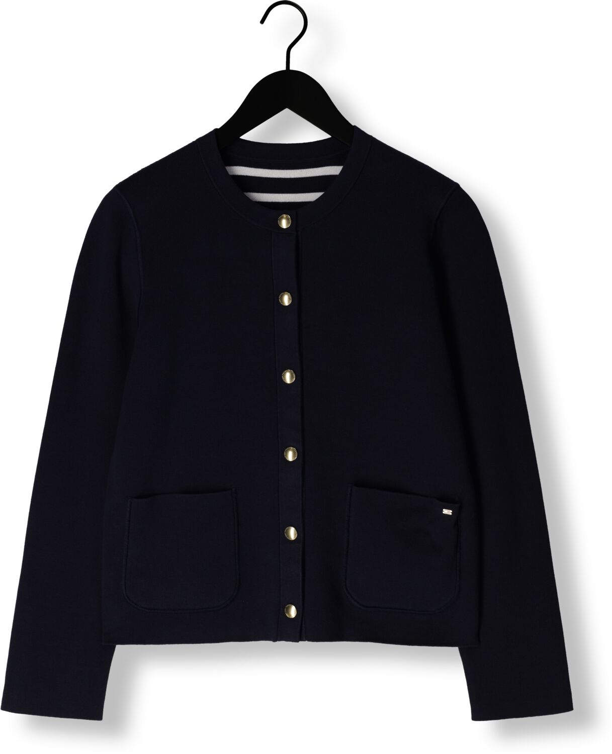 TOMMY HILFIGER Dames Truien & Vesten Co Jersey Stch Reversible Cardi Blauw