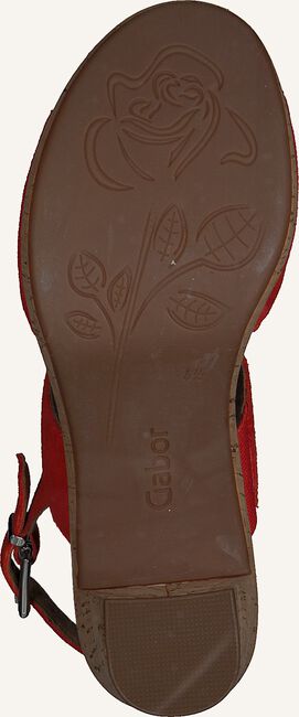 Rode GABOR Platte sandalen 777.1 Rode GABOR Platte sandalen 777.1 - large