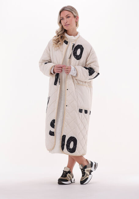 Zand 10DAYS Gewatteerde jas LONG PADDED COAT Zand 10DAYS Gewatteerde jas LONG PADDED COAT - large