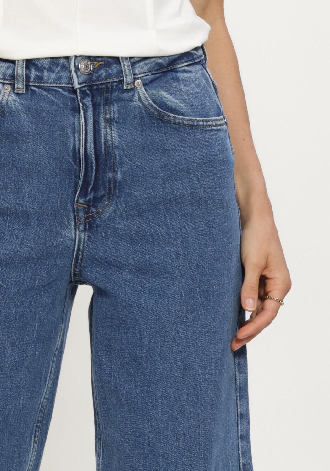 Blauwe SELECTED WOMEN Mom jeans SLWBARREL BEA-KORI HW JEANS - large