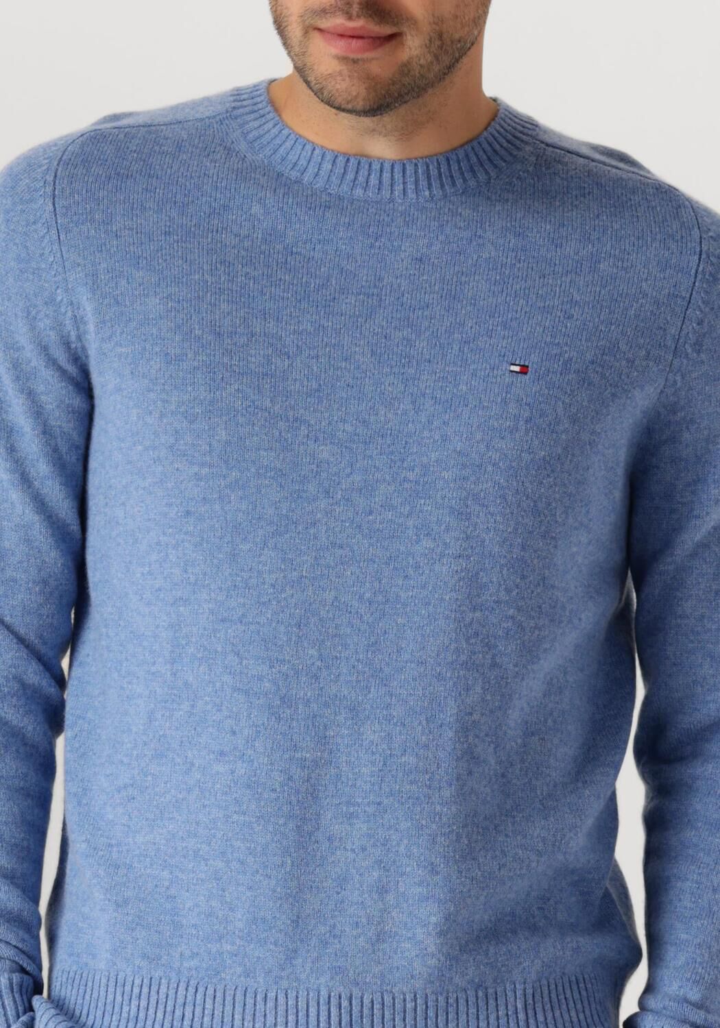 TOMMY HILFIGER Heren Truien & Vesten Lambswool Crew Neck Blauw