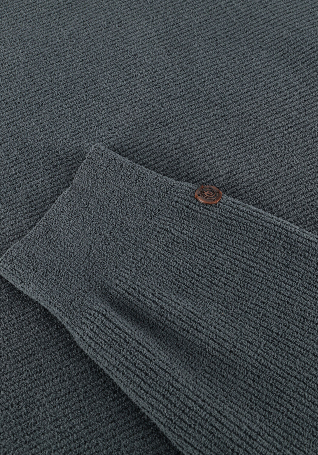 Grijze CAST IRON Trui MOCK NECK SOFT BLEND - large