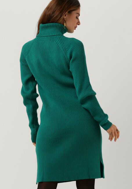 Groene MINUS Mini jurk AVA KNIT TURTLENECK DRESS - large
