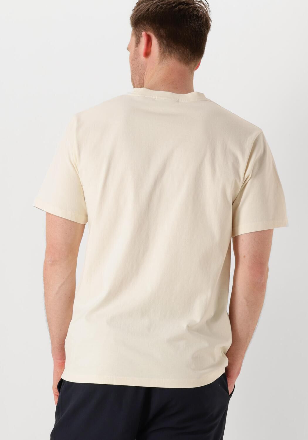 FORÉT Forét Heren Polo's & T-shirts Flora T-shirt Ecru