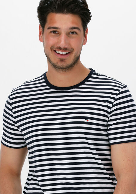 Donkerblauwe TOMMY HILFIGER T-shirt STRETCH EXTRA SLIM FIT TEE - large