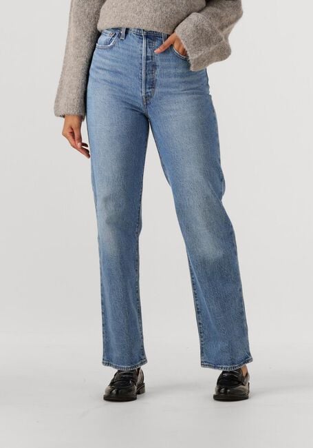 Blauwe LEVI'S Straight leg jeans RIBCAGE FULL LENGHT DANCE AROUND - large