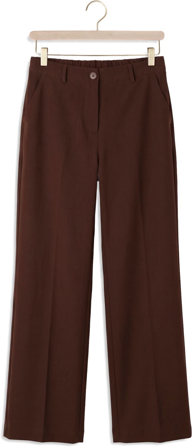 YDENCE Dames Broeken Pants Solange Tall Bruin