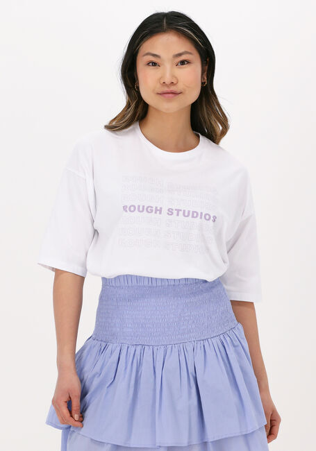 Witte ROUGH STUDIOS T-shirt BRIXTON TEE - large