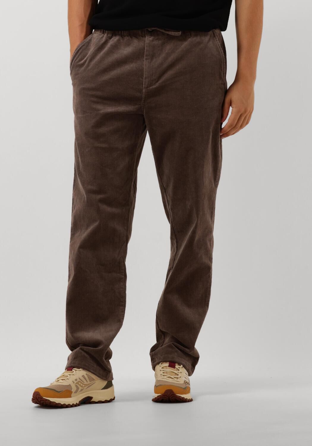 ANERKJENDT Heren Broeken Akjan Elastic Cord Pants Bruin