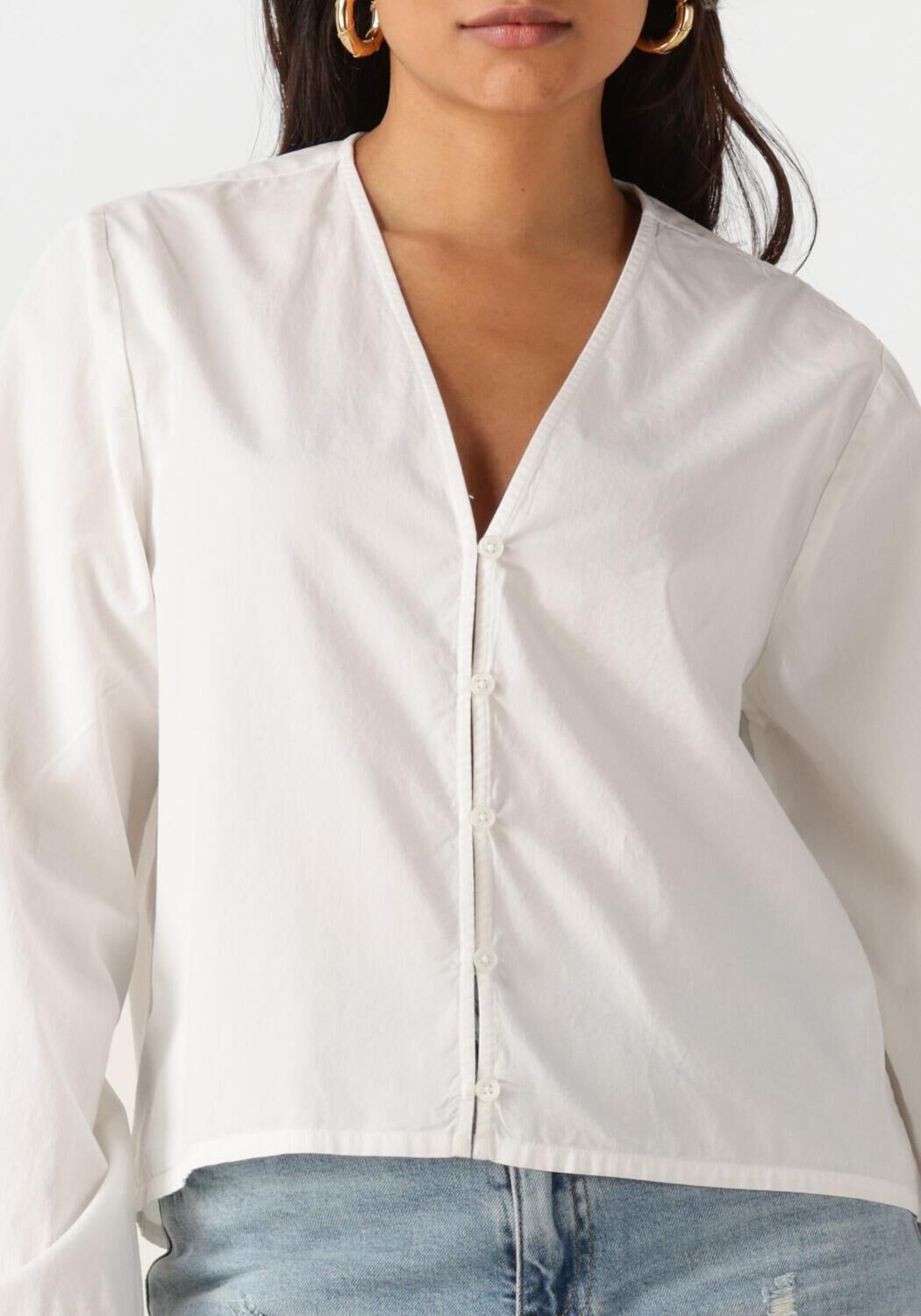 ENVII Dames Blouses Enbail Ls Shirt 7119 Wit