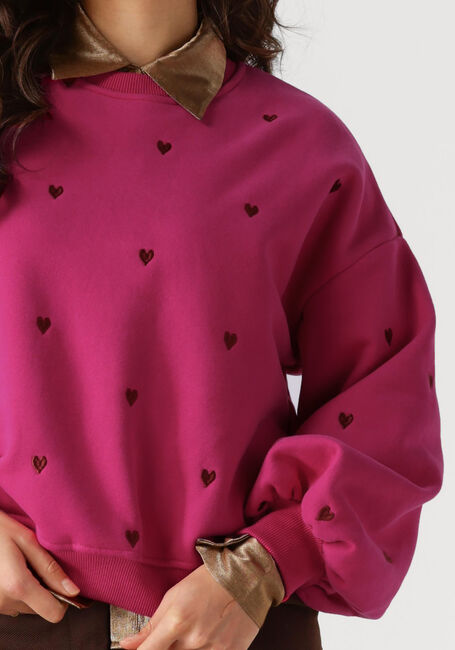 Roze YDENCE Trui SWEATER HEARTS - large
