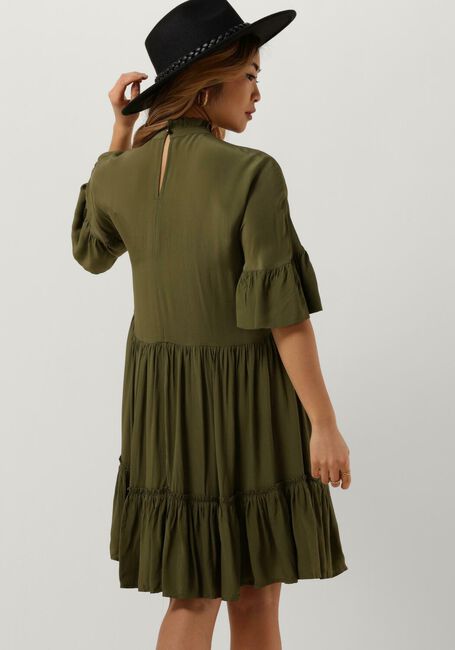 Groene SCOTCH & SODA Mini jurk SHORT DRESS WITH RUFFLE SLEEVE DETAIL - large