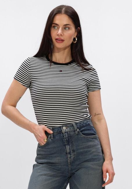 Multi TOMMY JEANS T-shirt TJW SLIM ESSENTIAL RIB SS EXT - large