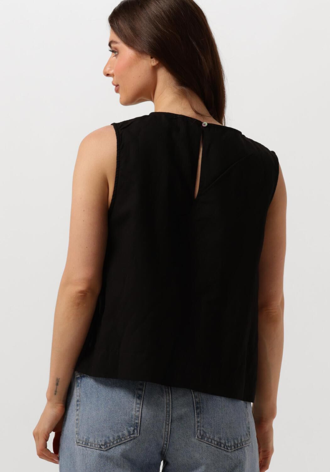 NEO NOIR Dames Tops & T-shirts Svetlana Linen Top Zwart