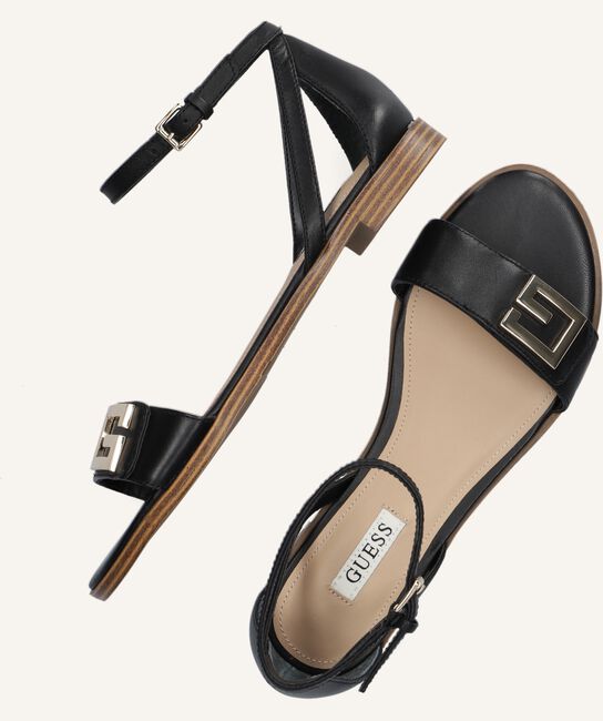 Zwarte GUESS Platte sandalen RASHIDA Zwarte GUESS Platte sandalen RASHIDA - large