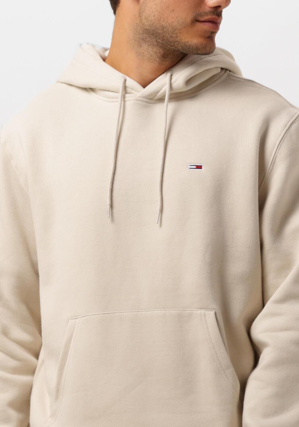 TOMMY JEANS Heren Truien & Vesten Tjm Reg S Flag Hoodie Beige