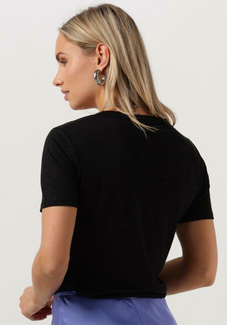 Zwarte RESORT FINEST T-shirt V-NECK T-SHIRT - large