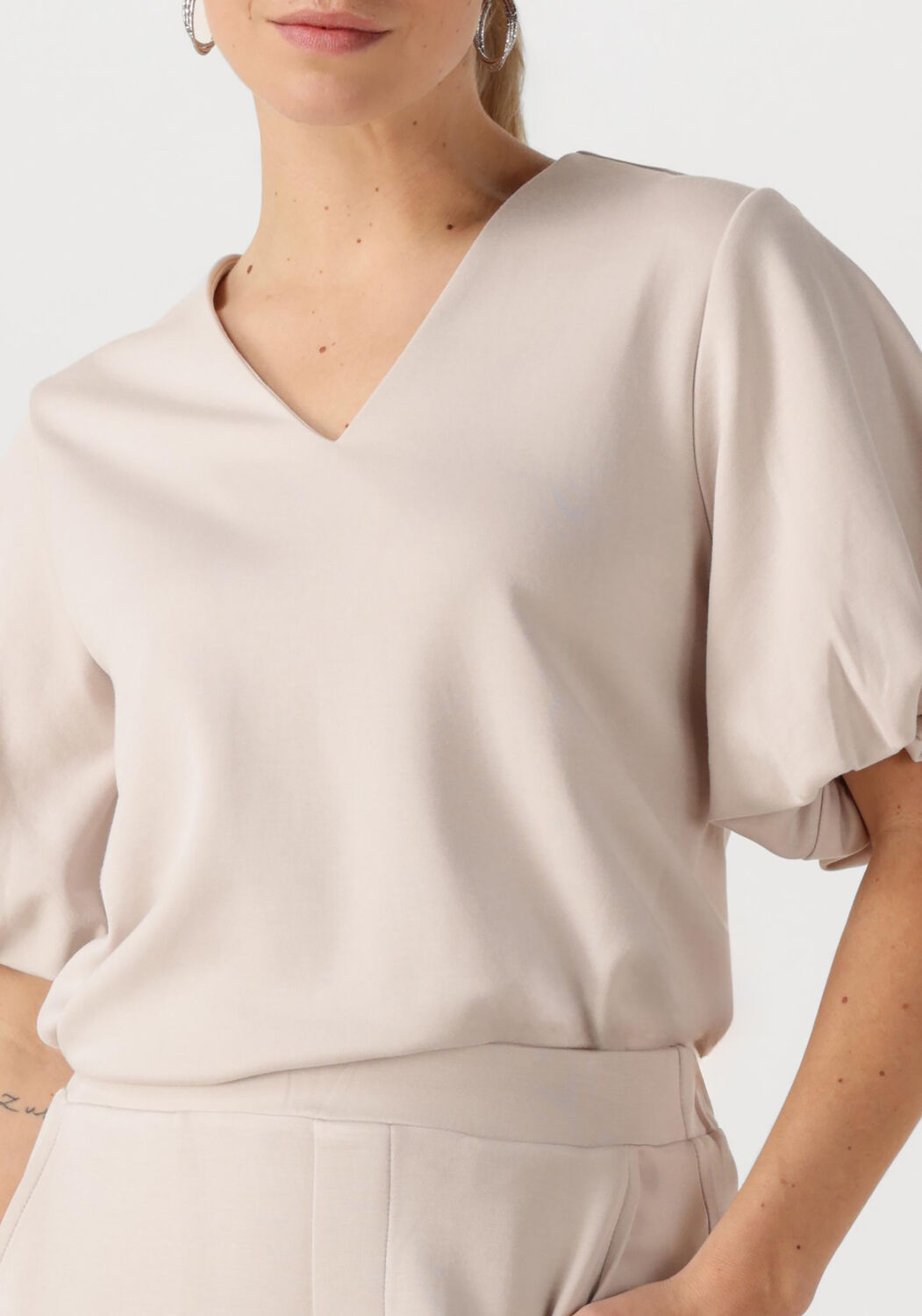 INWEAR Dames Tops & T-shirts Henniehiw Vincent Balloon T-shirt Creme