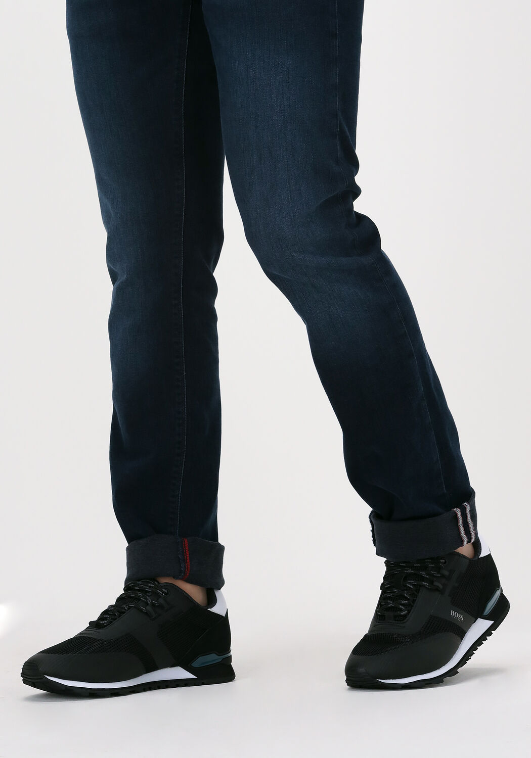 Zwarte BOSS Lage sneakers PARKOUR RUNN ME - large