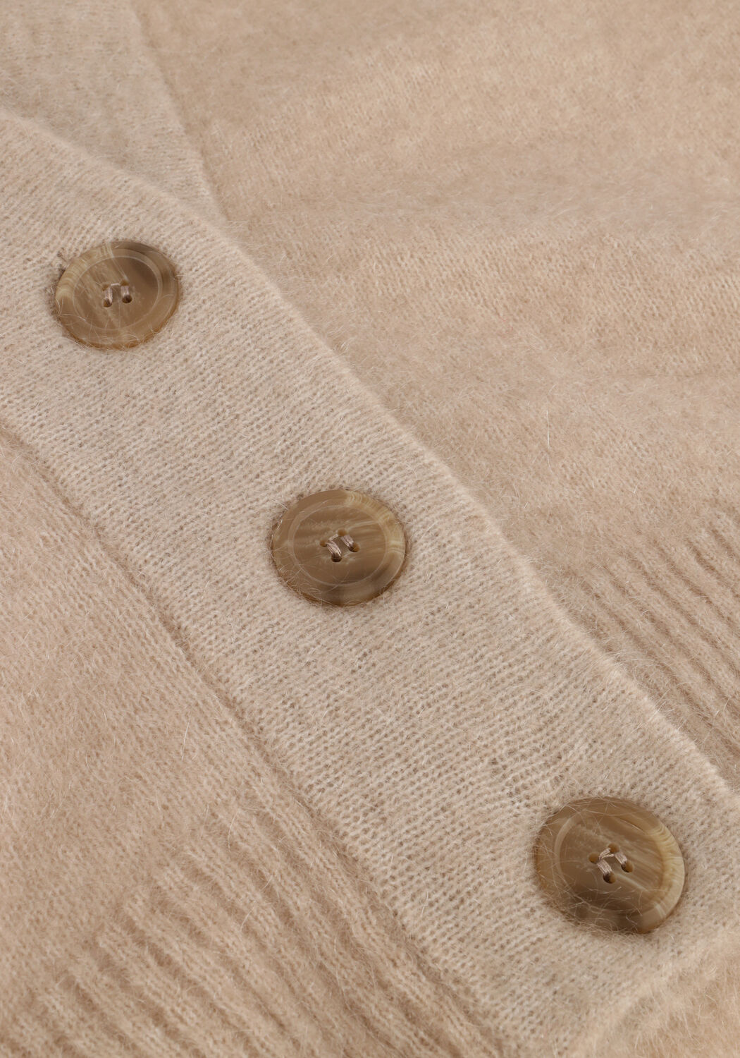 Beige SECOND FEMALE Vest BROOKLYN KNIT CARDIGAN - large