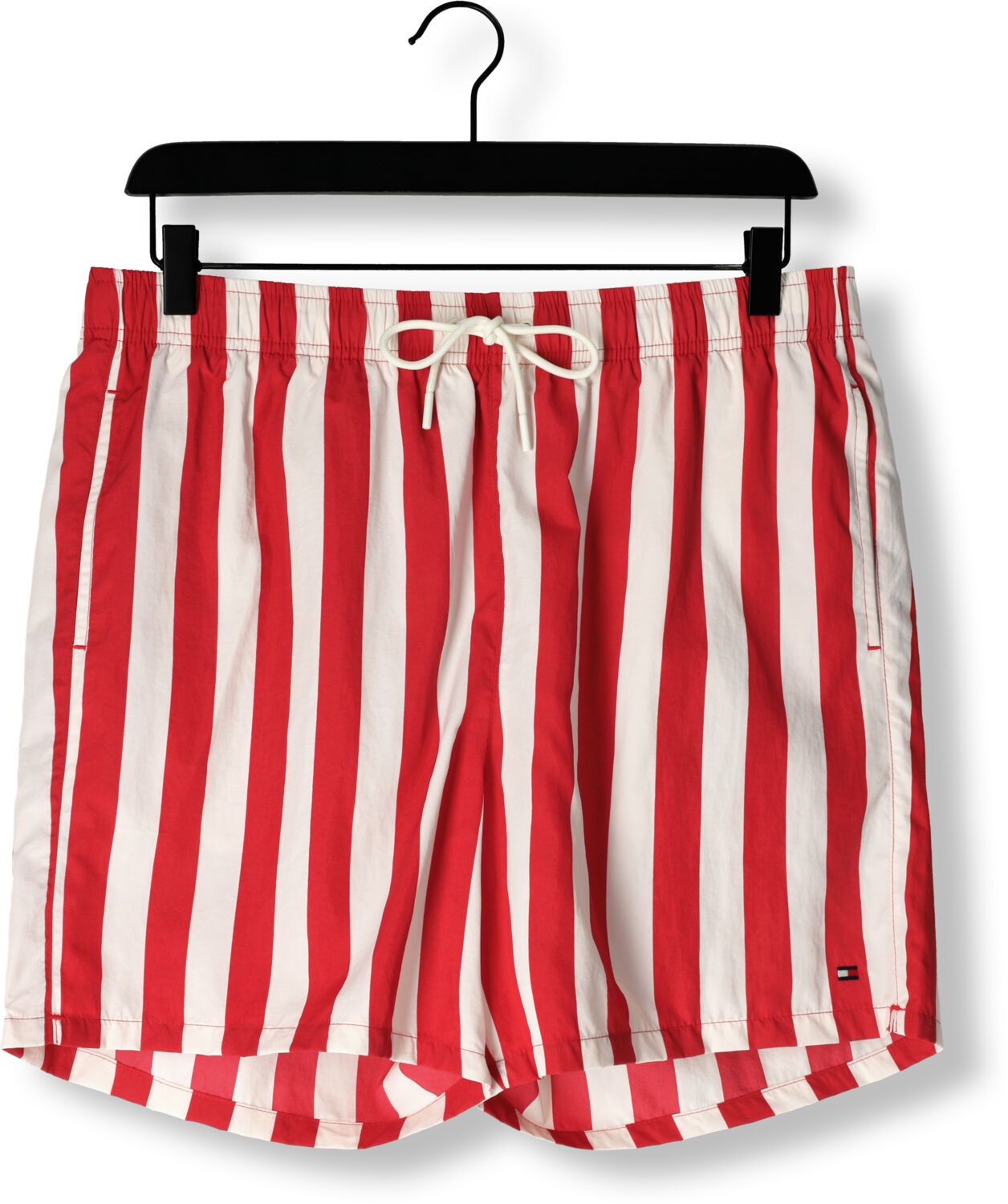 TOMMY HILFIGER Heren Zwembroeken Medium Drawstring Print Rood