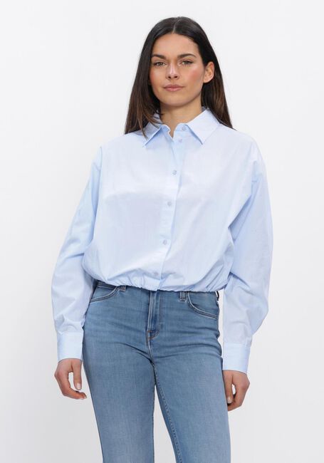 Lichtblauwe NEO NOIR Blouses EMMANA C POPLIN SHIRT - large