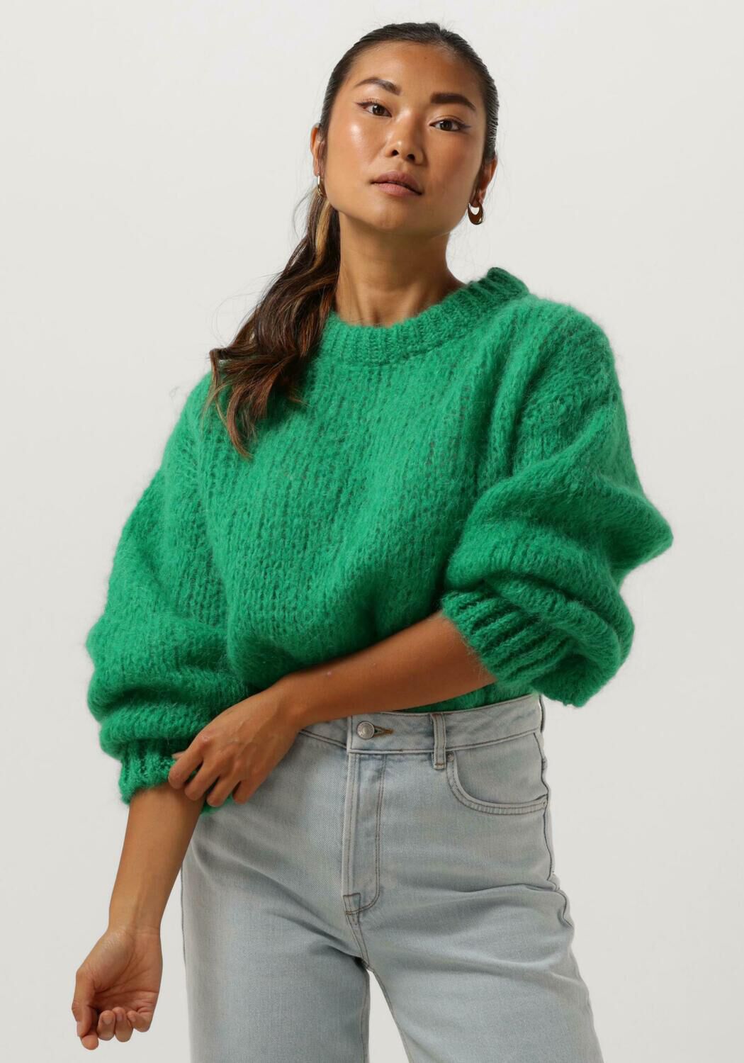 AMERICAN DREAMS Dames Truien & Vesten Leonnie Alpaca Pullover Groen