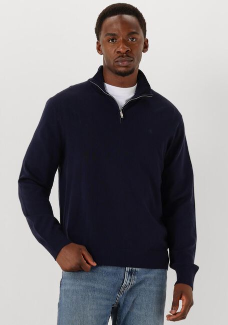 Donkerblauwe CALVIN KLEIN Trui LS 100% MERINO QZ 14GG - large