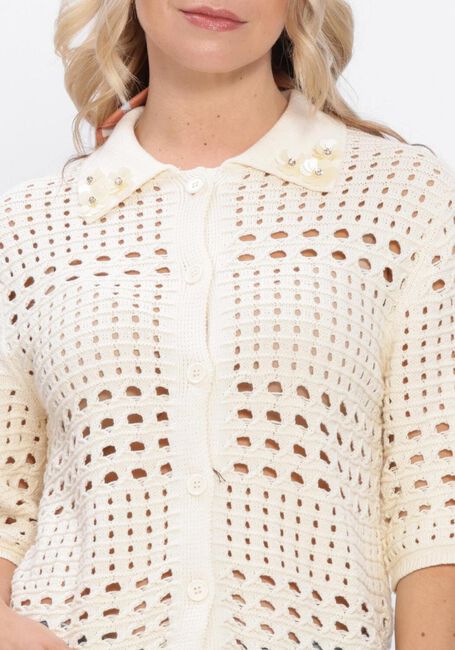 Creme LIU JO Blouses 3.0 MAGLIA APERTA M/C - large