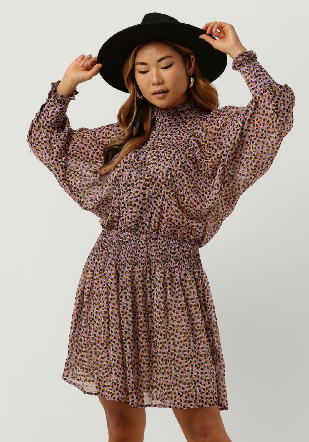 Mode Jurken Mini-jurken Monteau Mini-jurk volledige print casual uitstraling 