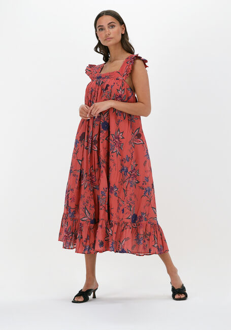 Rode IDANO Midi jurk PACOME - large