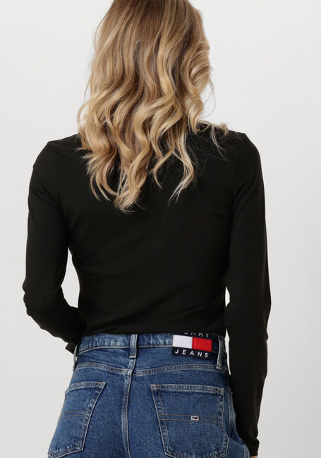 Zwarte TOMMY JEANS Coltrui TJW SLIM BADGE MOCKNECK - large