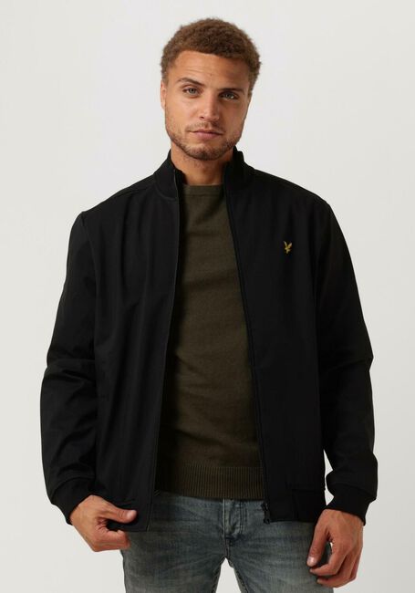 Zwarte LYLE & SCOTT Jack ZIP THROUGH FUNNEL NECK SOFT S - large