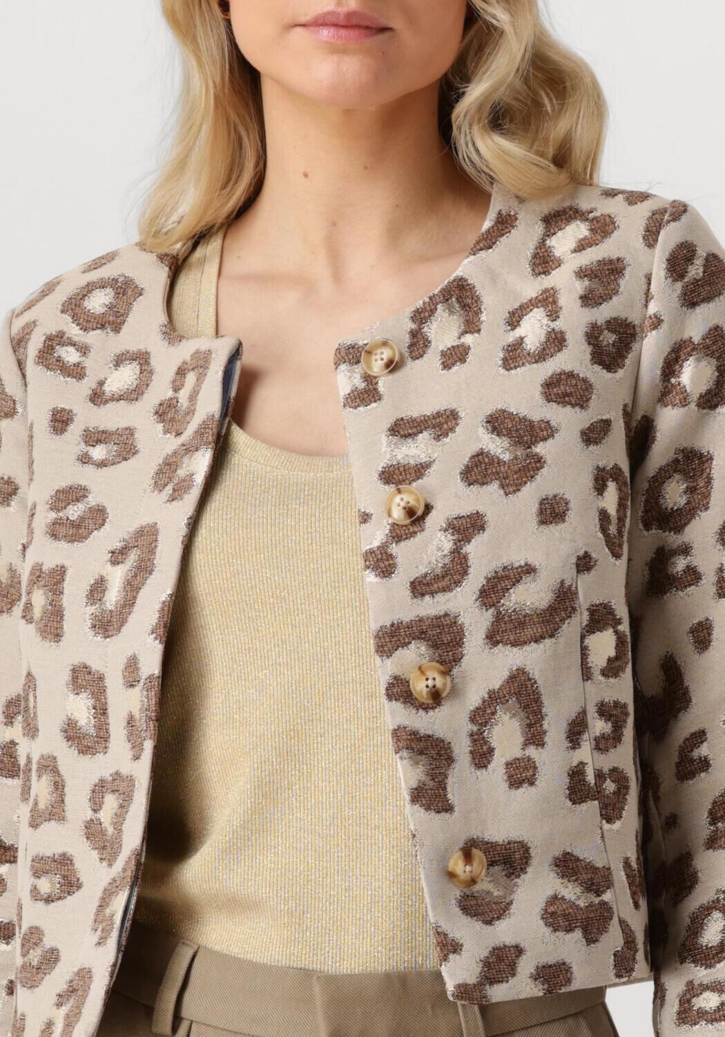 OBJECT Dames Jassen Objlouisa Re L s Jacket 138 Beige