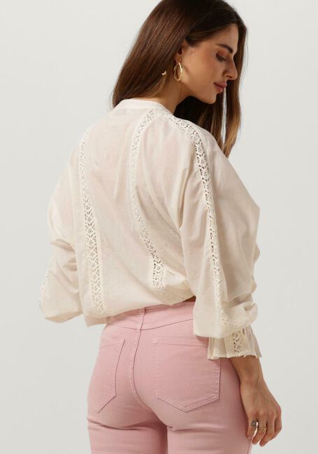 Gebroken wit SUMMUM Blouses BLOUSE FLOWER EMBROIDERY - large