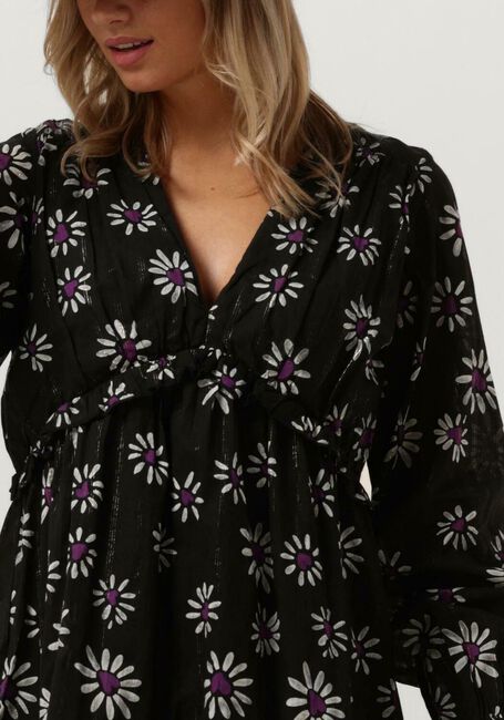 Zwarte REFINED DEPARTMENT Mini jurk MONICA - large