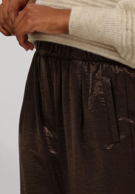 Bronzen BY-BAR Wijde broek BENJI METALLIC PANT - large