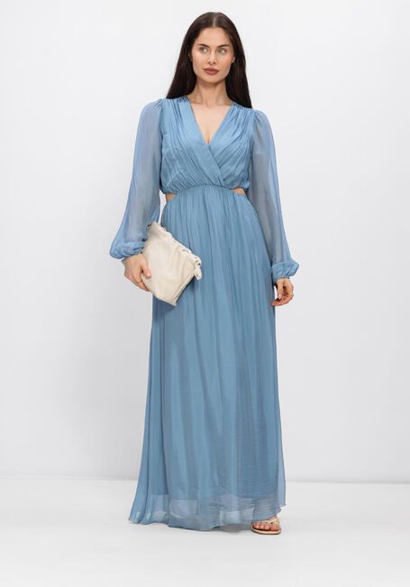 Blauwe FREEBIRD Maxi jurk F-WV-SILK-VIS-26-1 - large