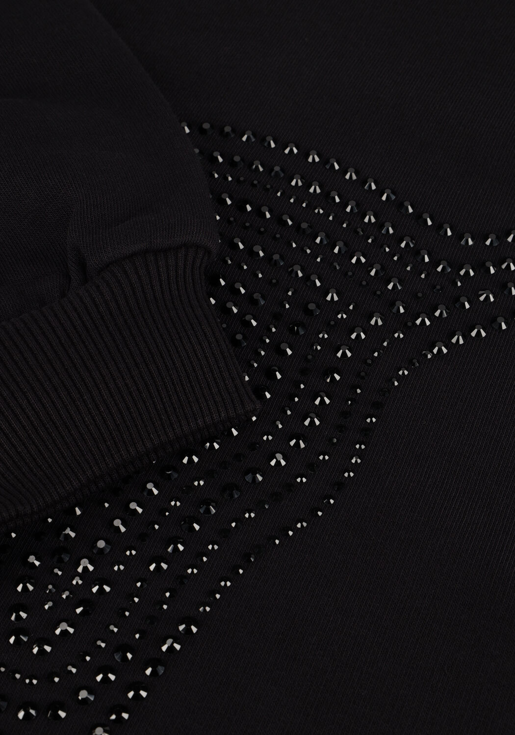 Zwarte ALIX THE LABEL Trui LADIES KNITTED STRASS BULL - large