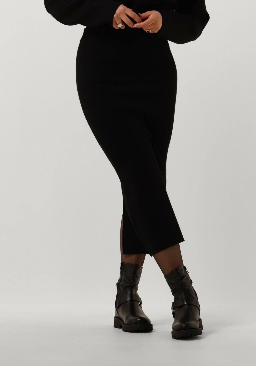 OBJECT Dames Rokken Objreynard Hw Knit Skirt Zwart