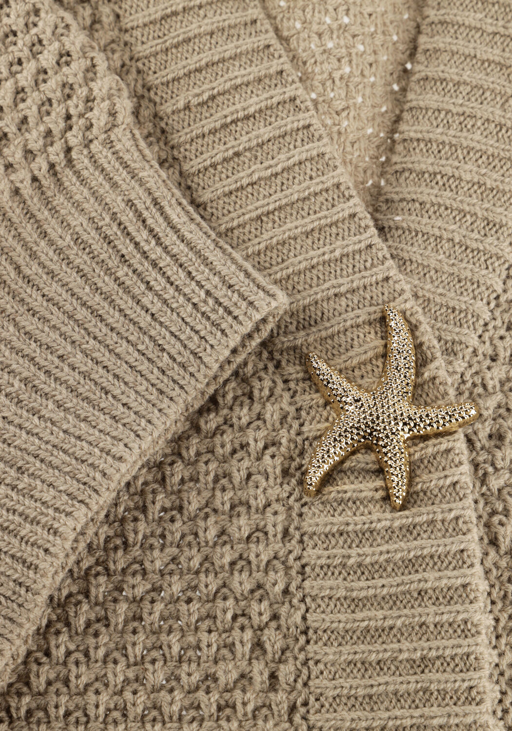 Khaki NOTRE-V Trui NV-HIDY - large