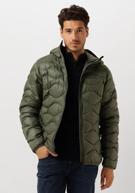 Groene PEAK PERFORMANCE Gewatteerde jas M HELIUM DOWN HOOD JACKET - large