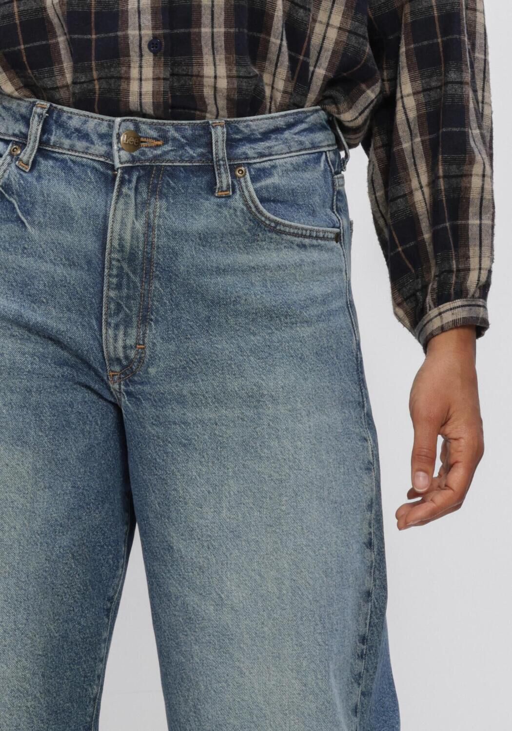 Lichtblauwe LEE Wide jeans BALLOON PANT - large