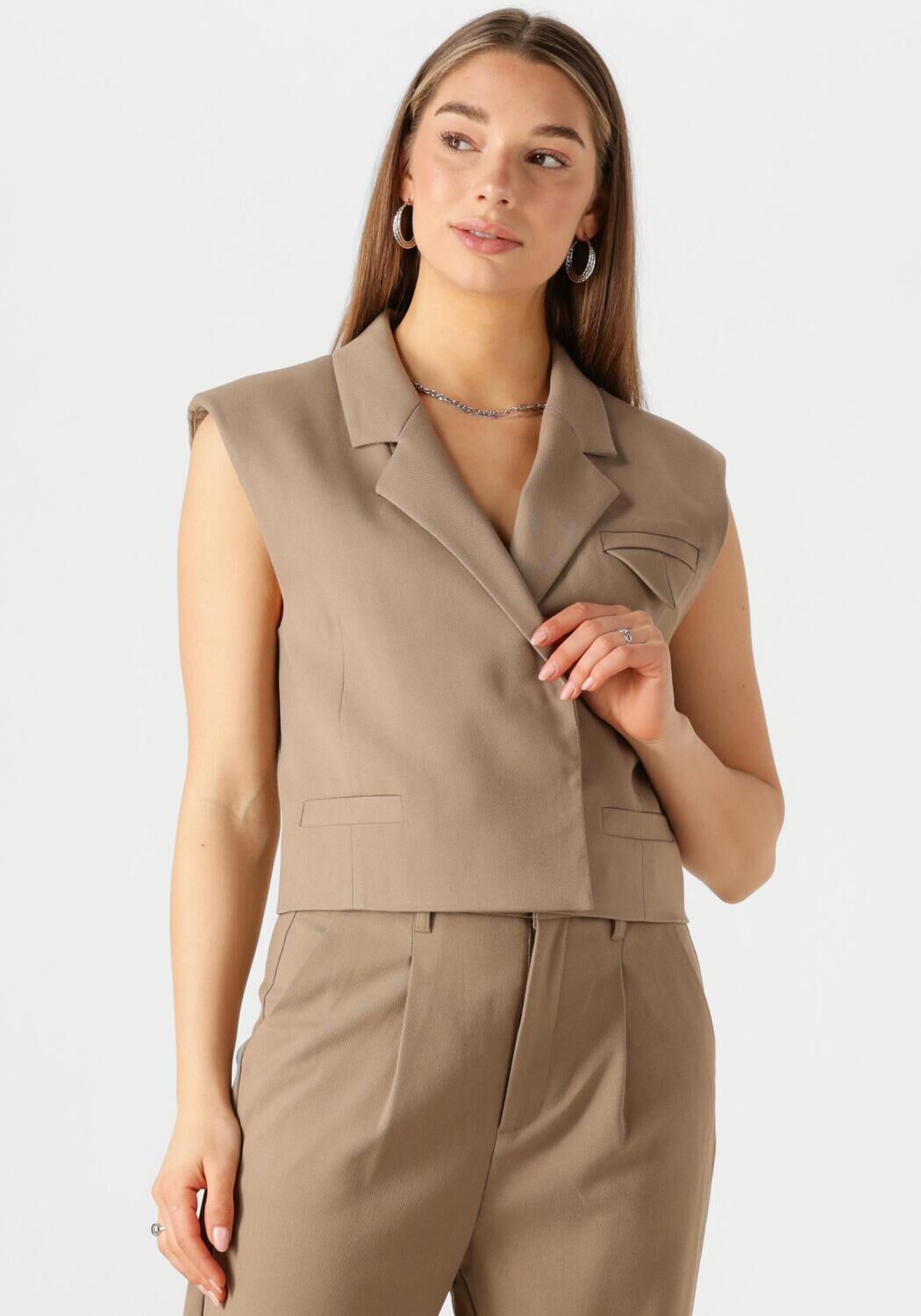 COPENHAGEN MUSE Dames Blazers Cmtailor-short Waiscoat Camel