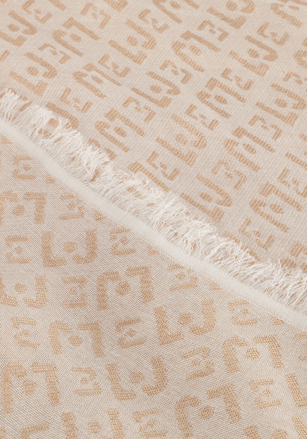 Beige LIU JO Sjaal LOGO SCARF - large