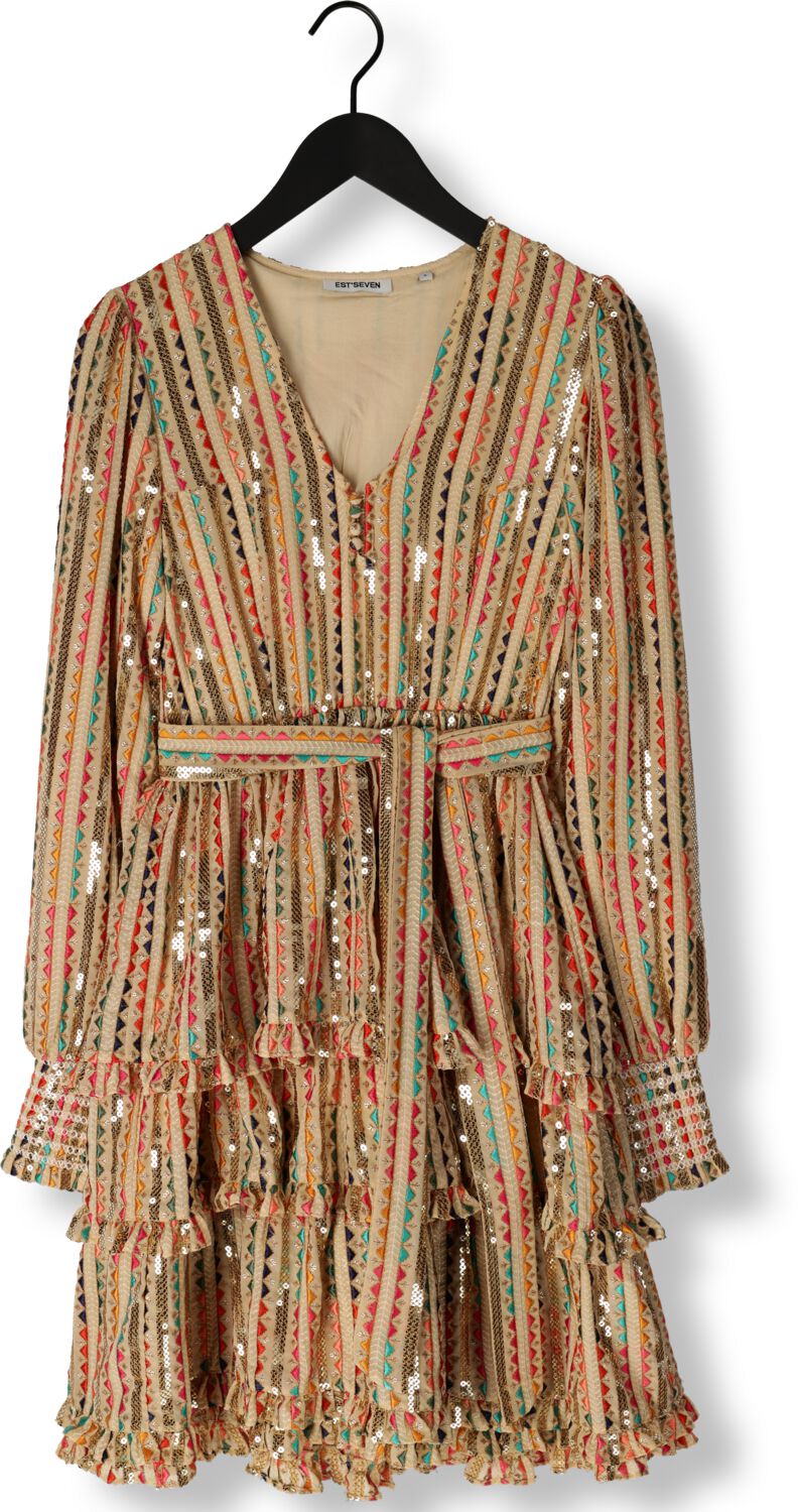 EST'SEVEN Dames Jurken City Dress Zand