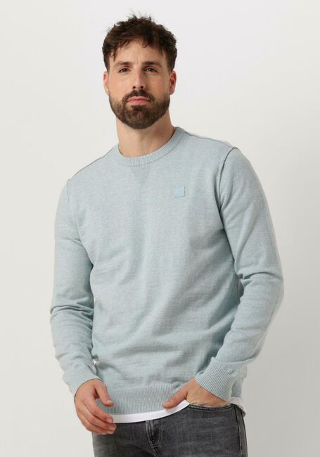Lichtblauwe BUTCHER OF BLUE Trui LT CLIFDEN CREW - large