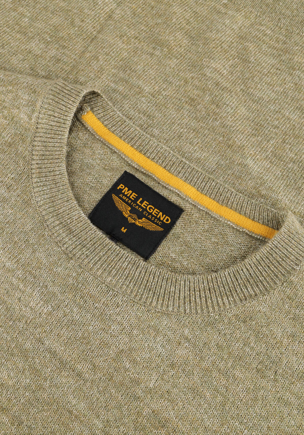 Olijf PME LEGEND Trui SOFT BLEND - large