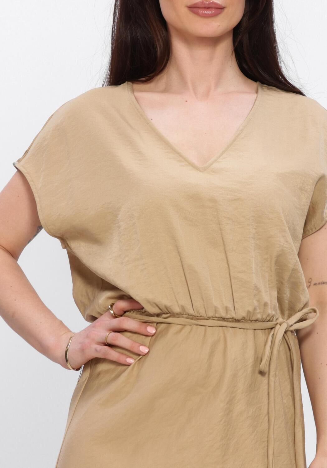 Beige BEAUMONT Maxi jurk AYMEE DRESS - large