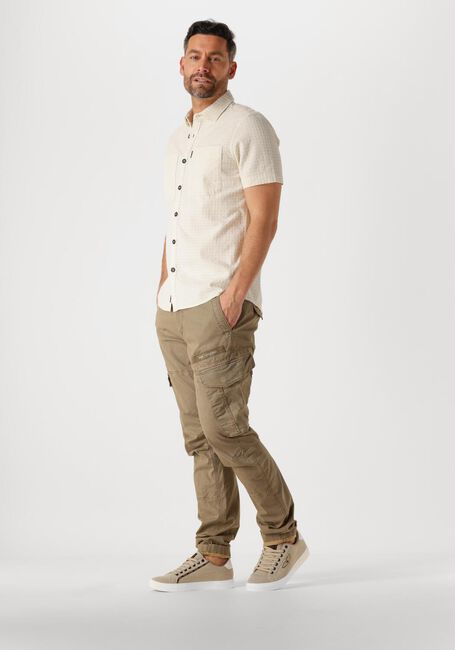 Beige PME LEGEND Casual overhemd SHORT SLEEVE SHIRT STRUCTURE DOBBY - large